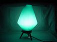 Atomic Tripod Turquoise/Aqua Bkue Plastic TV/Table Lamp-3