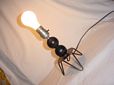 Vintage Two-Ball Black Tripod Table Lamp-3