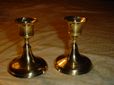 Vintage Brass Candle Holders (Pair) View 1