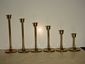 Vintage Brass Candle Holders - set of 6