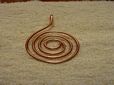 Hand Made Celtic Spiral Design Oval Copper Pendant 2