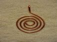 Hand Made Celtic Spiral Design Oval Copper Pendant 3