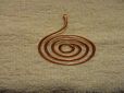 Hand Made Celtic Spiral Design Round Copper Pendant 1