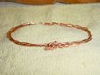 Hand Made Copper Braided Bangle Bracelet1