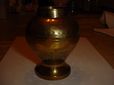 Hammered Brass Vase