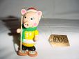 Vintage Holiday Hams Wooden Ornament-1