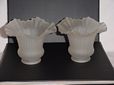 Vintage Fancy Ruffled Glass Light Shade-6