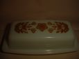 Vintage Pyrex Corelle Gold Butterfly Butter Dish #72-B view 2