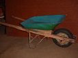 Vintage Wheelbarrow with a Pneumatic Wheel